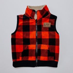 Carter’s Fleece buffalo Plaid Vest